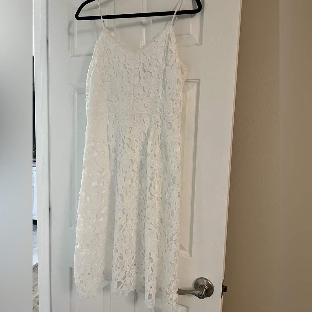 White lace dress